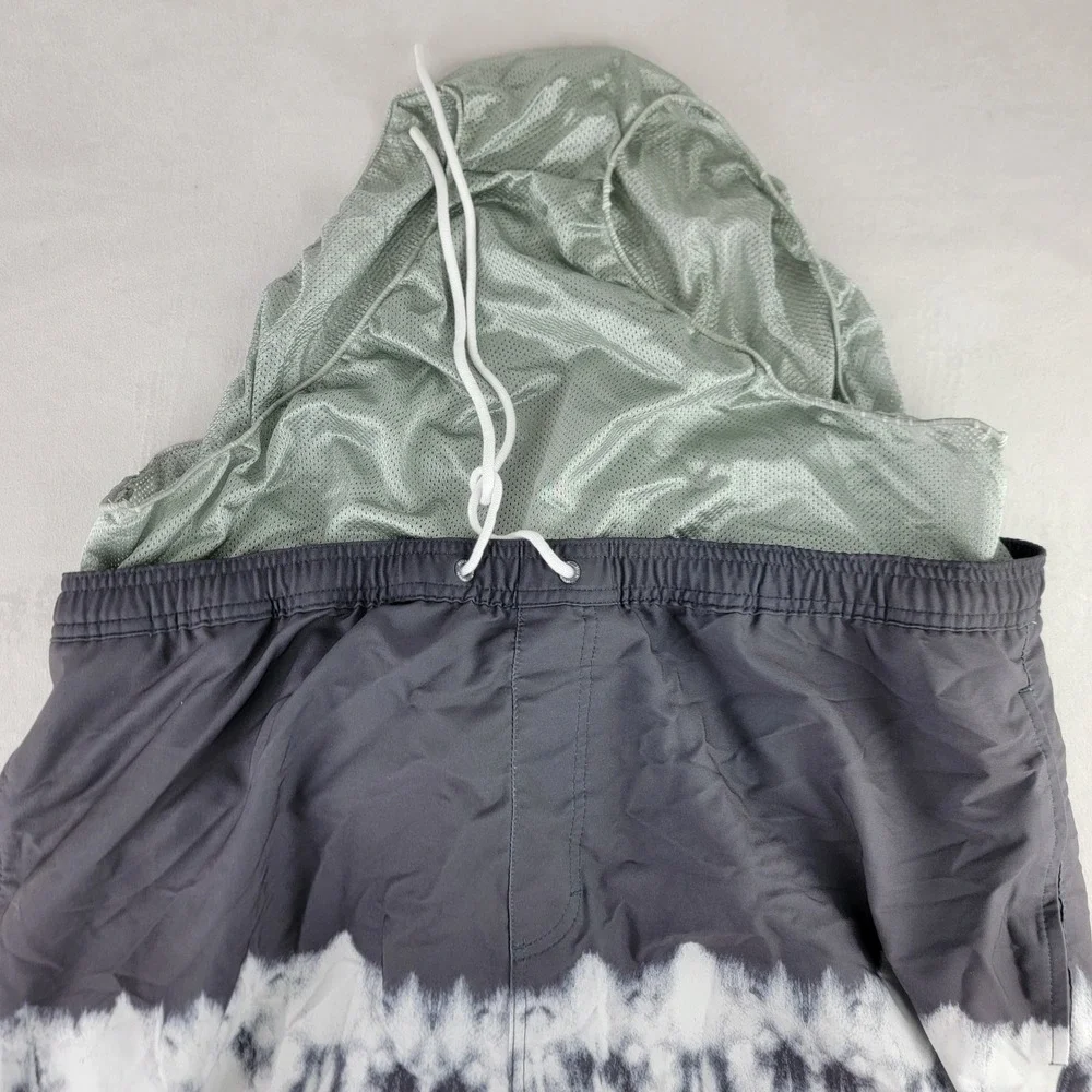 Huk Performance Fishing XXL Swim Trunks Tie Dye Gray White Men's Shorts Pool
